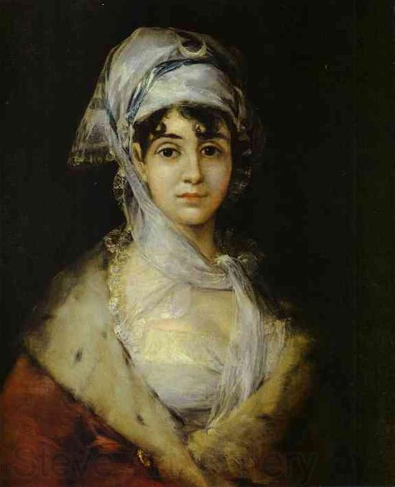 Francisco Jose de Goya Portrait of Antonia Zarate Norge oil painting art